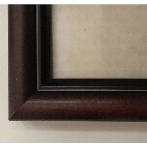 Picture Frame Red Tone Wood 3X5.5 Photos Pre-Owned - Picture 2 of 5